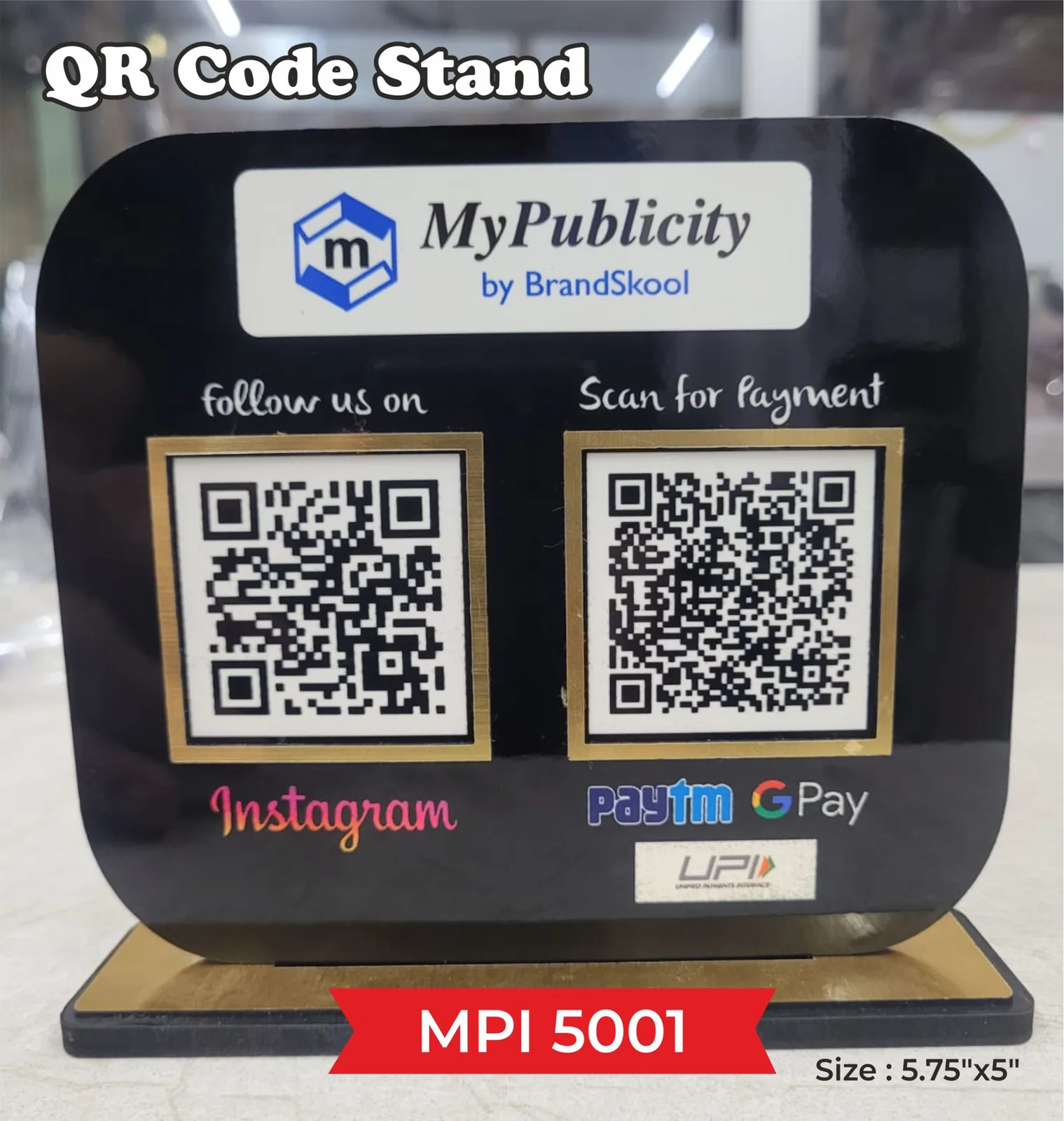 QR Code Stand (Wooden) (MPI 5001)