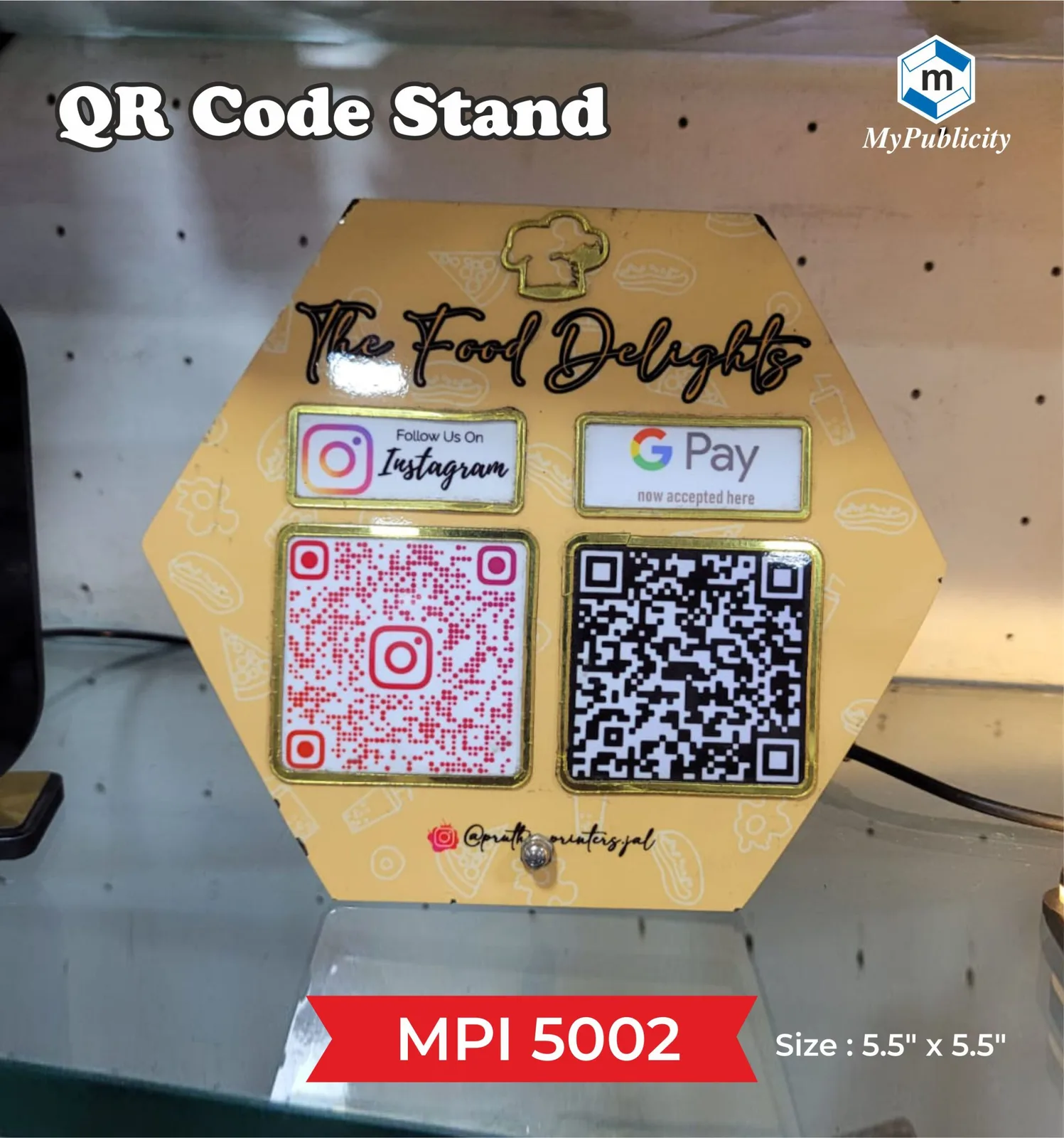 QR Code Stand (Wooden) (MPI 5002)