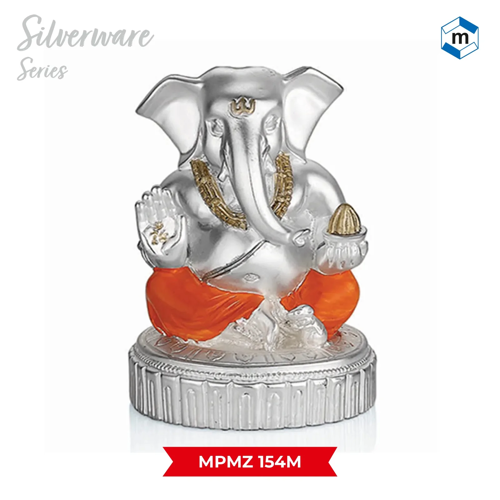 Small Ganesha Matt + Color (H-10 cm) (MPMZ 154M)