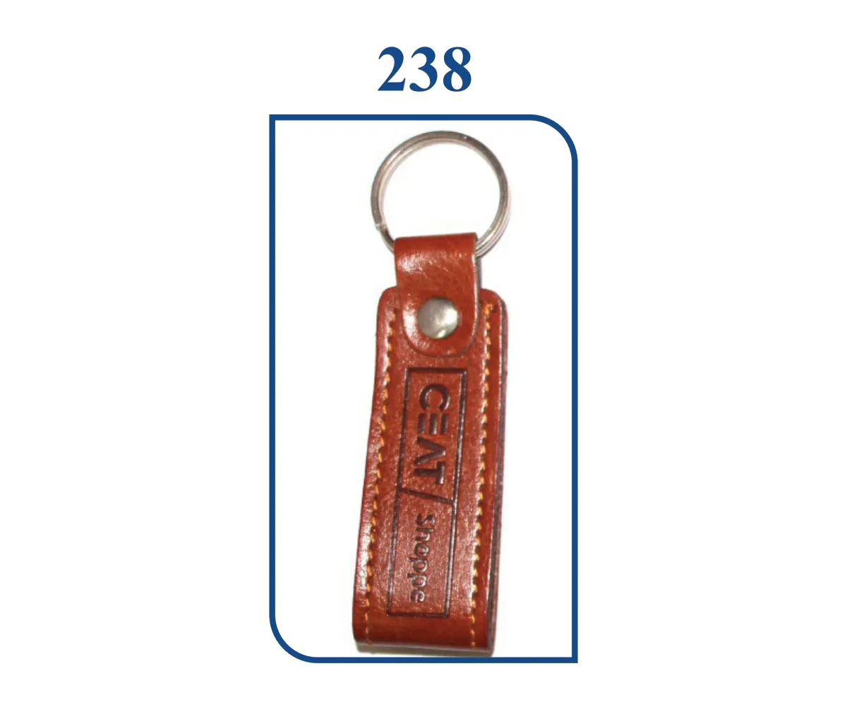 Folding Patta Leatherette Keyring (SN 0238)