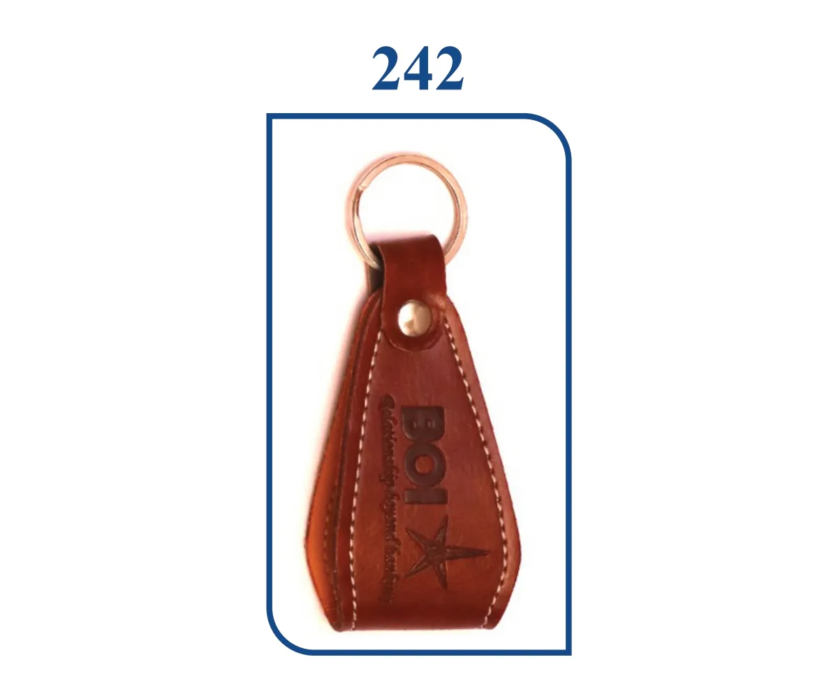 Folding Patta Leatherette Keyring (SN 0242)