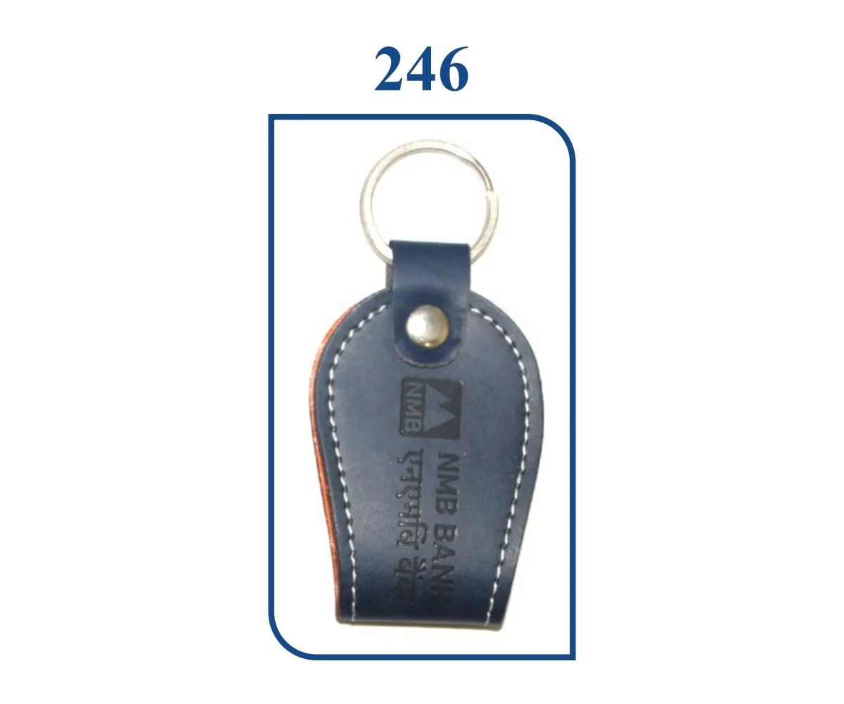 Folding Patta Leatherette Keyring (SN 0246)