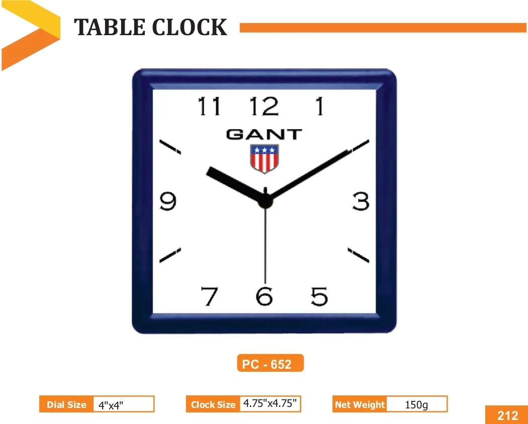 Table Clock (PC 0652)