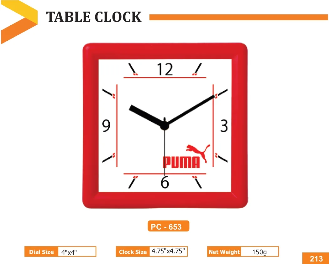 Table Clock (PC 0653)