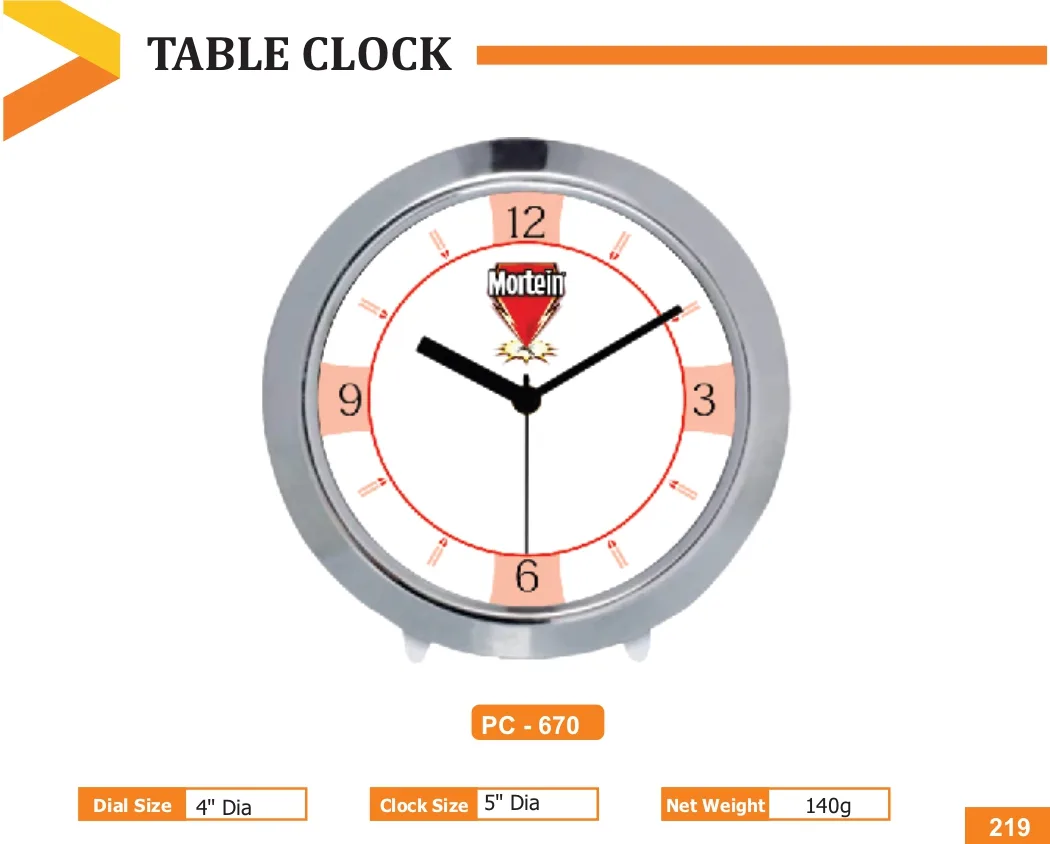 Table Clock (PC 0670)