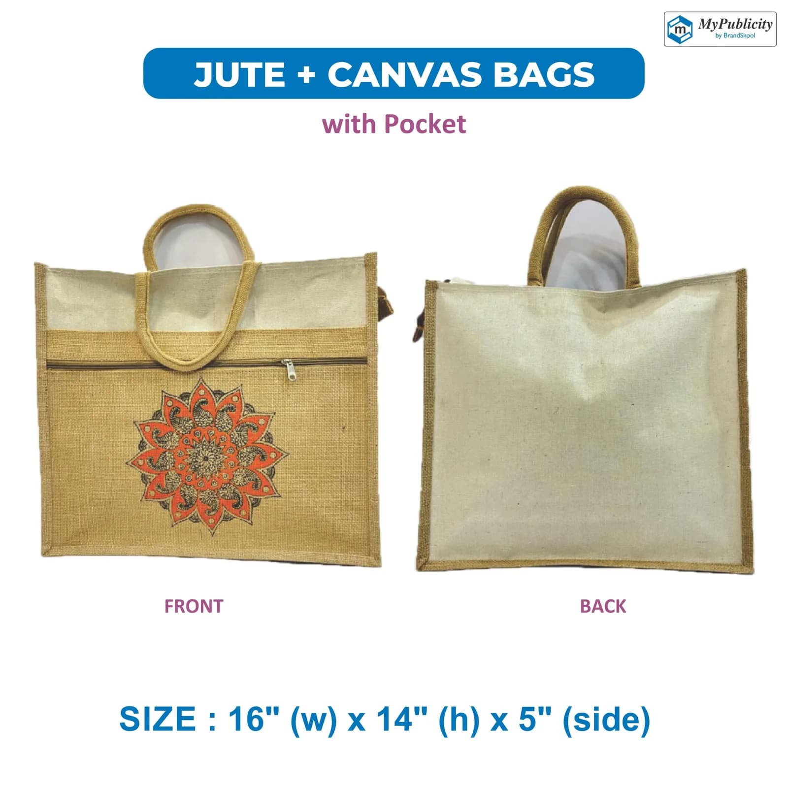 Jute + Canvas Bags (SB-10047)