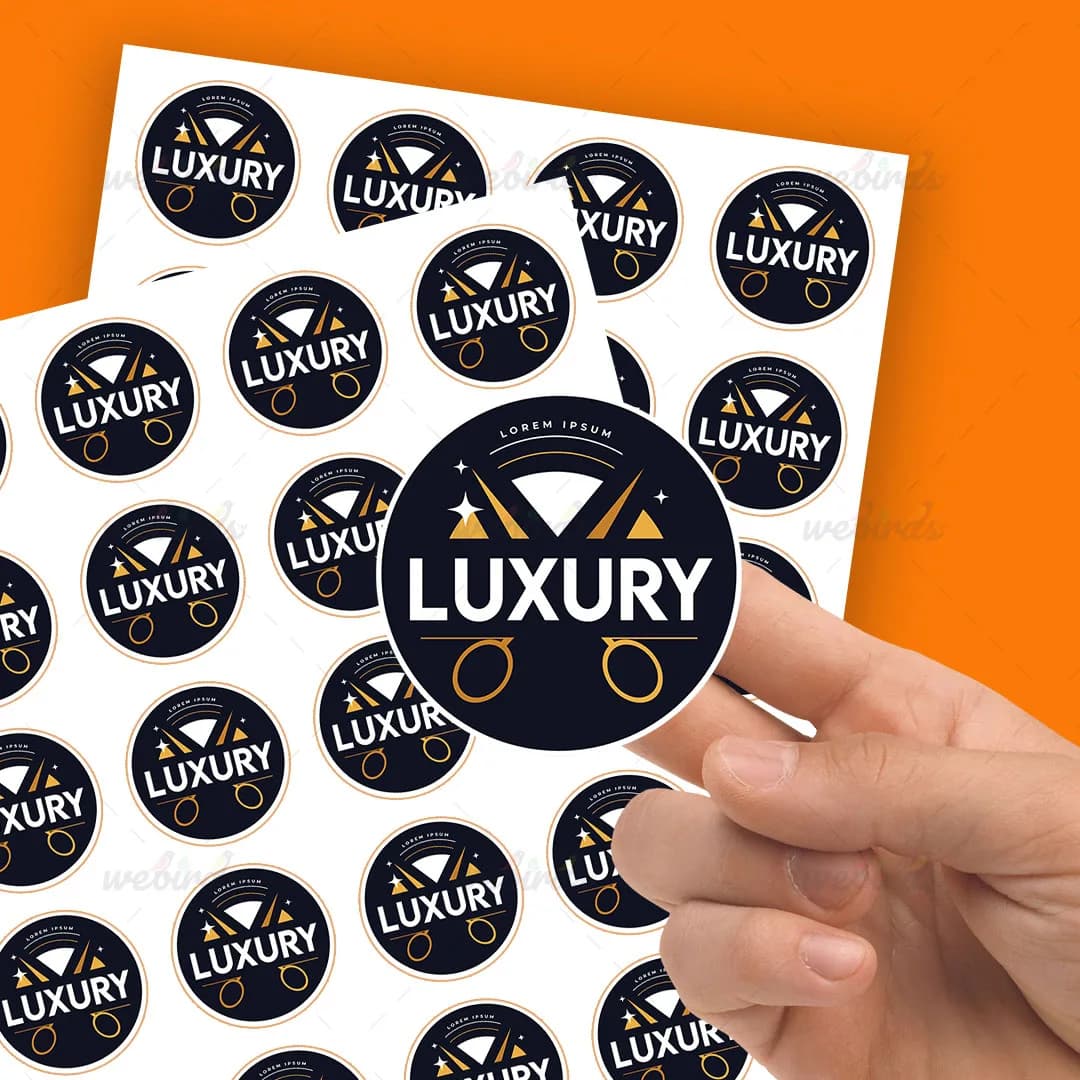 Round Sticker: view 2