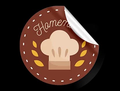 Round Sticker: view 3