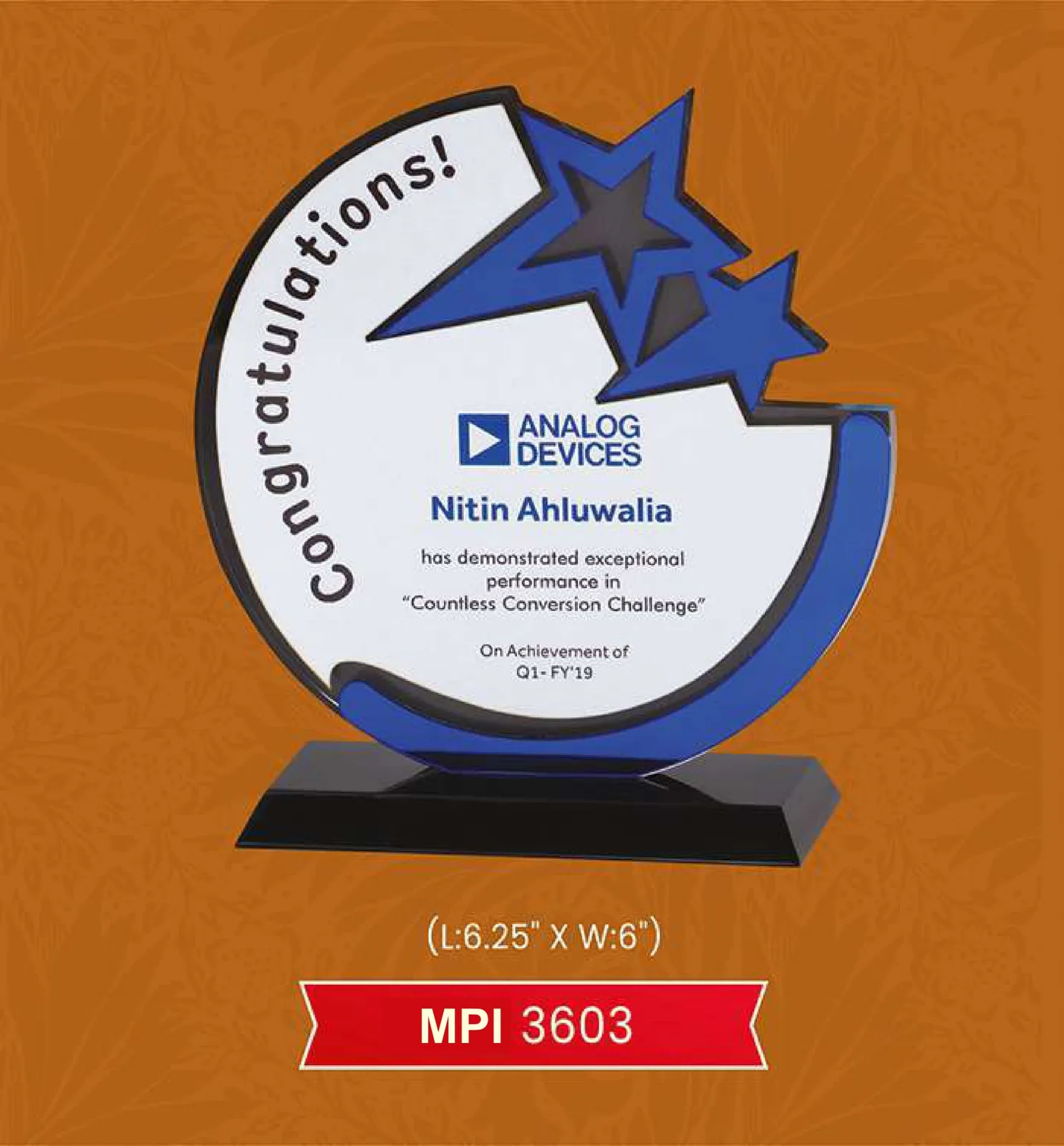 Acrylic Trophy (MPI 3603)