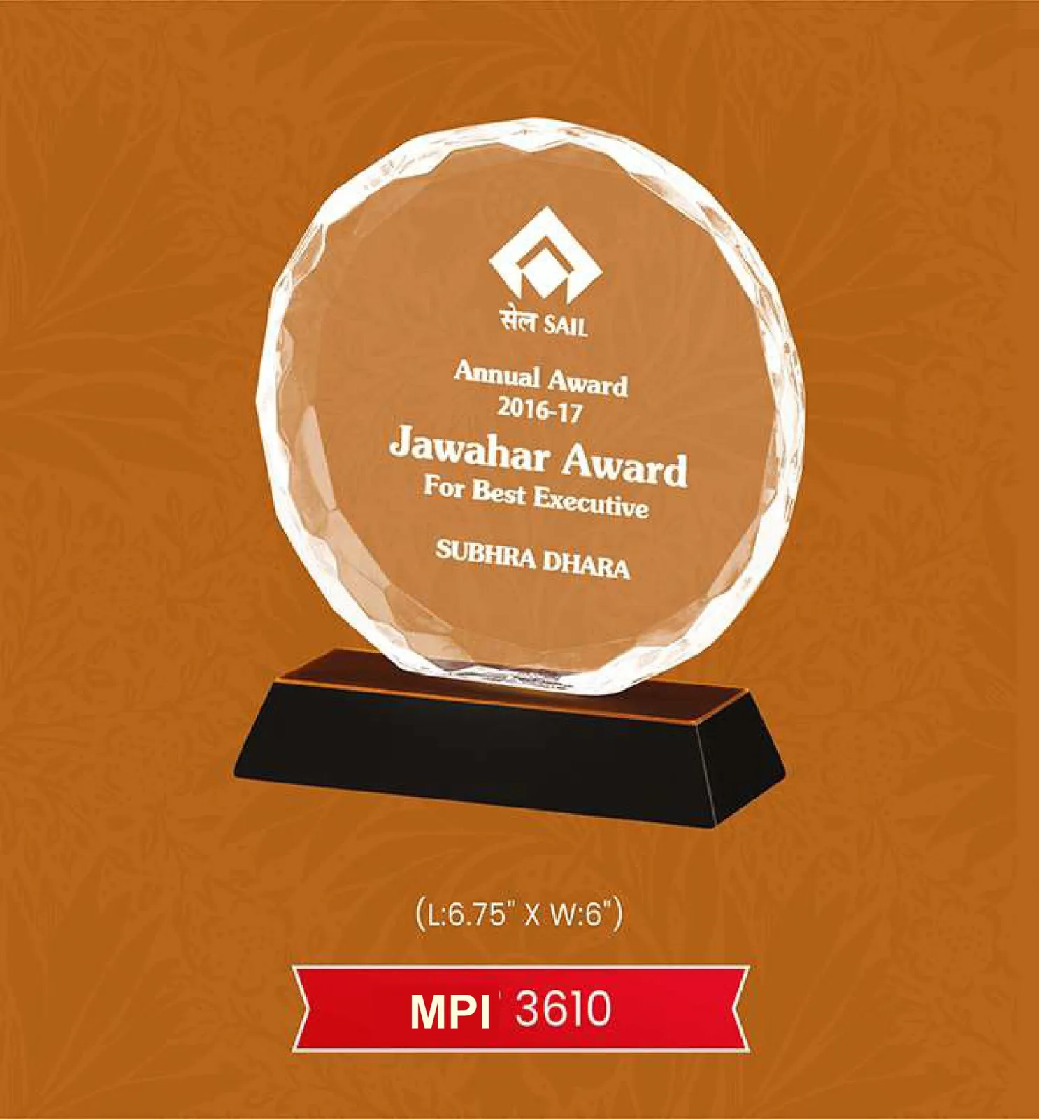Acrylic Trophy (MPI 3610)