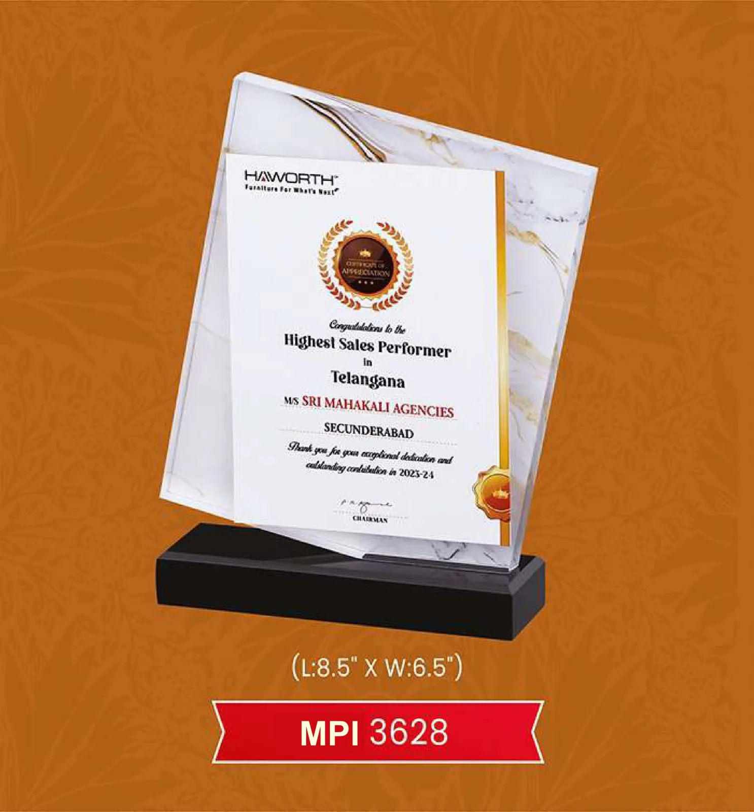 Acrylic Trophy (MPI 3628)