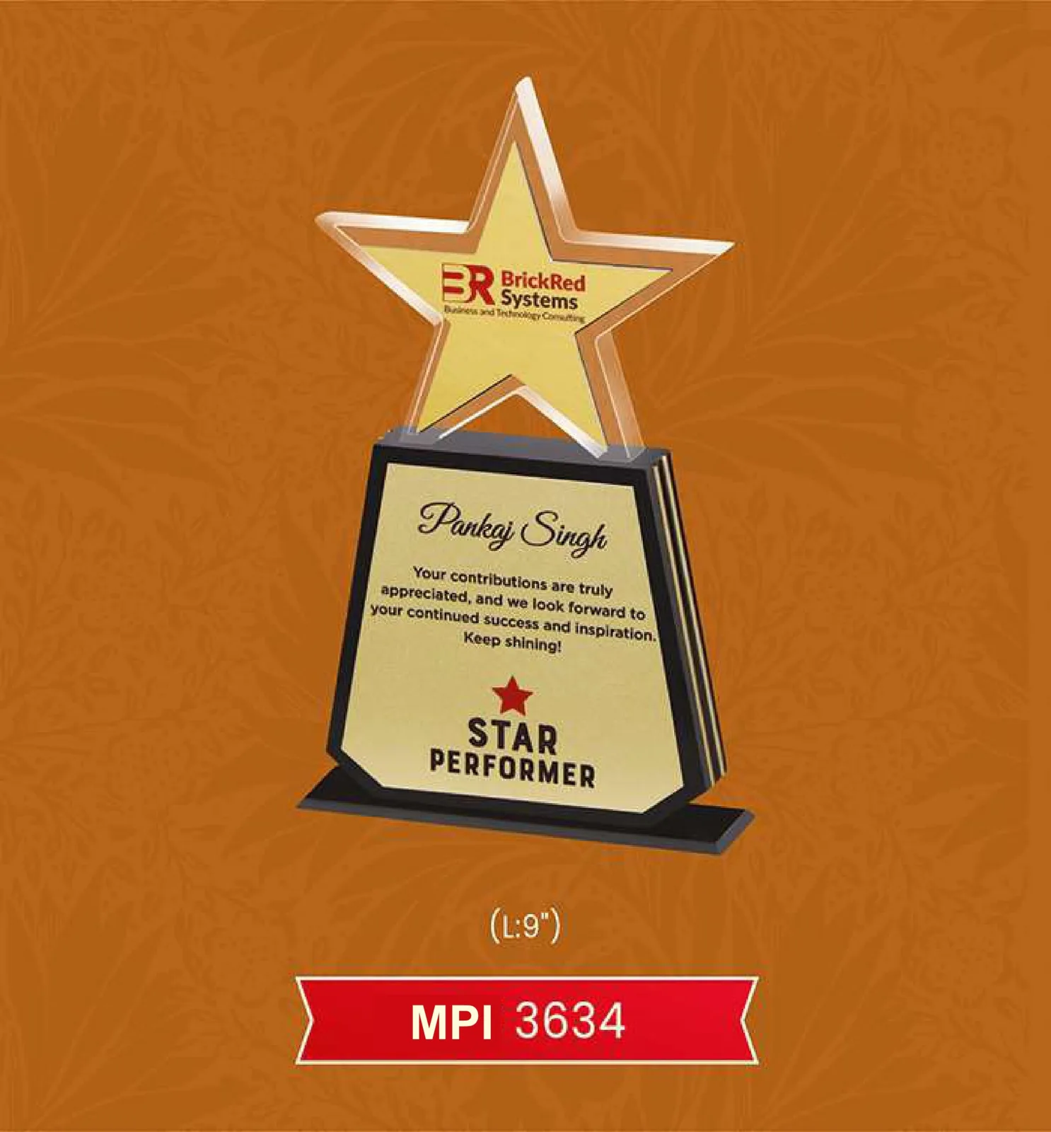 Acrylic Trophy (MPI 3634)