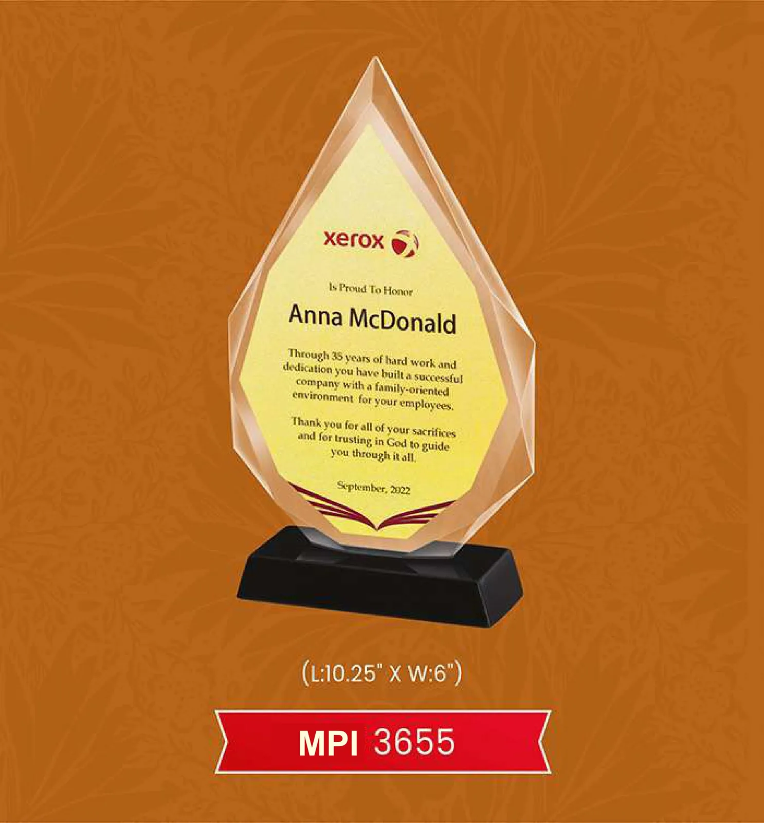Glass Trophy (MPI 3655)