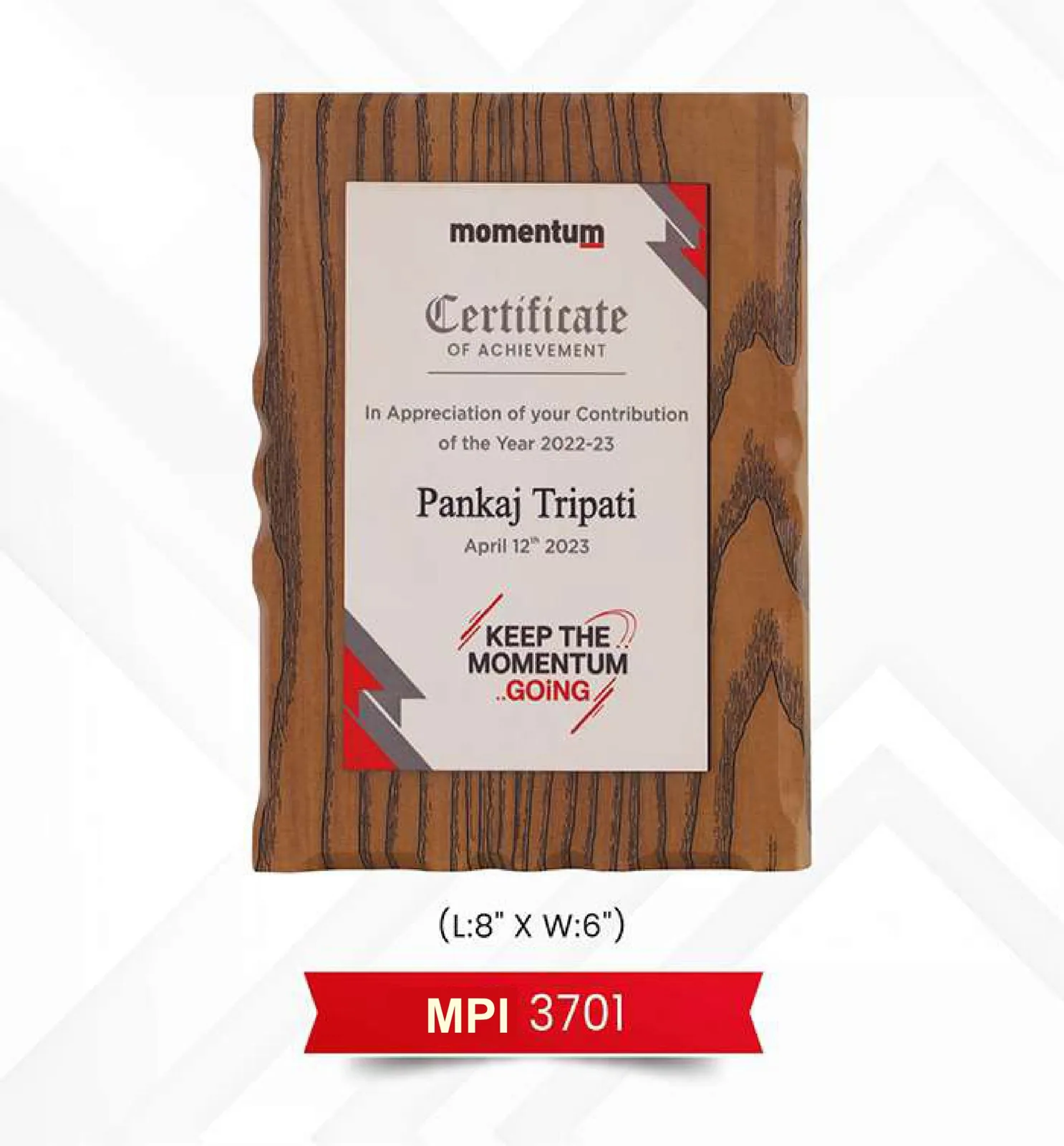 Plaque Trophy (MPI 3701)