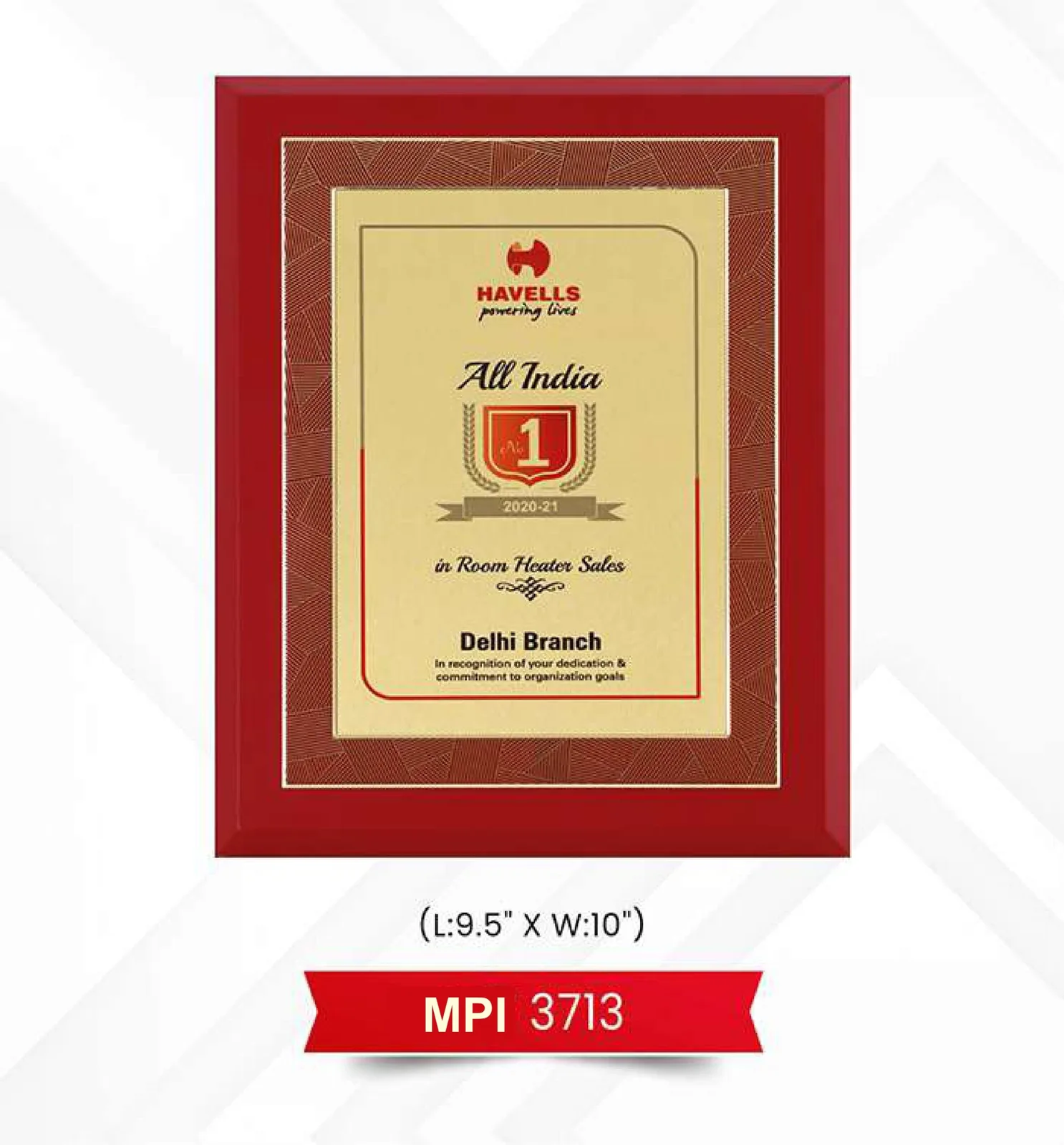Plaque Trophy (MPI 3713)