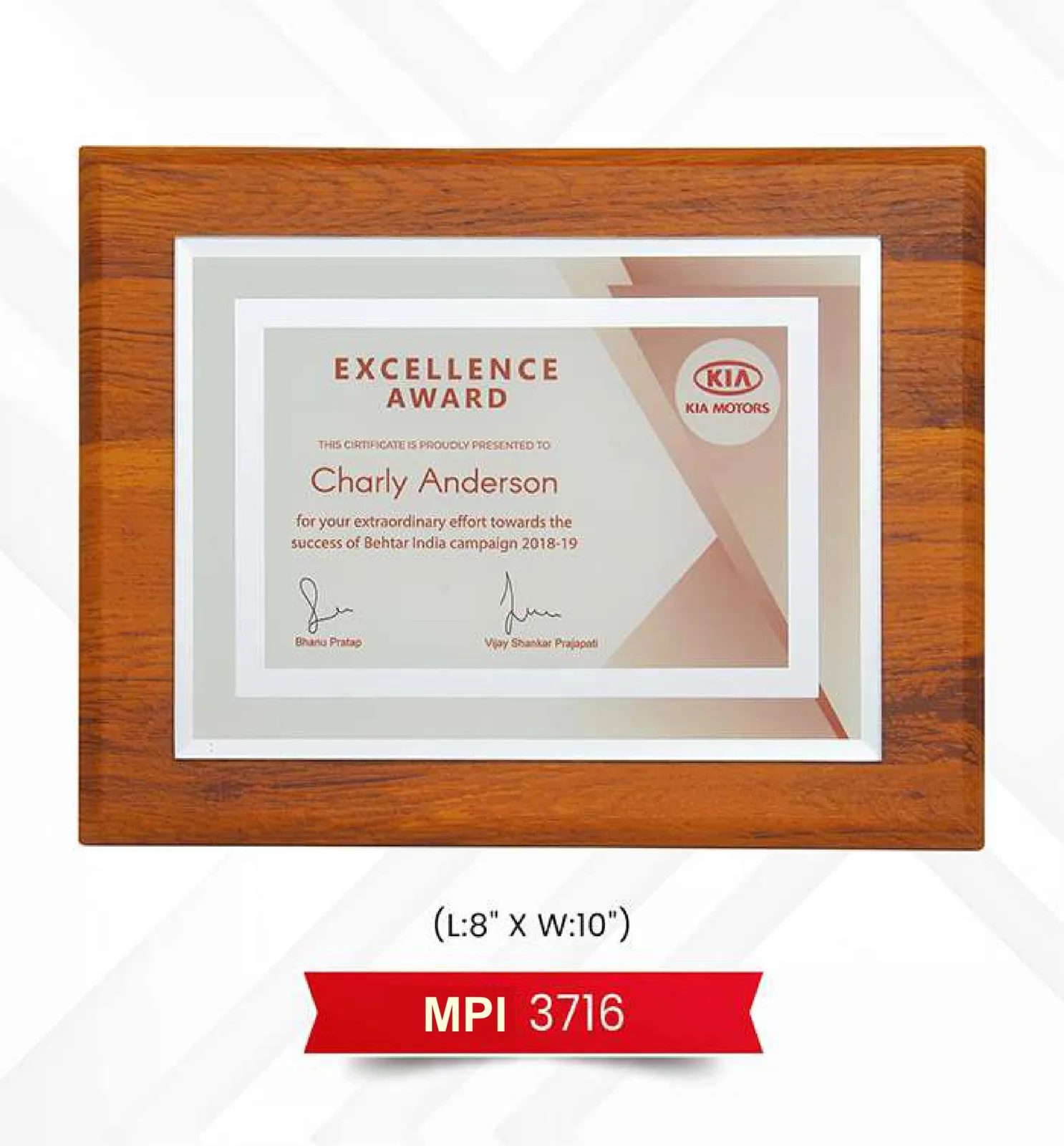 Plaque Trophy (MPI 3716)