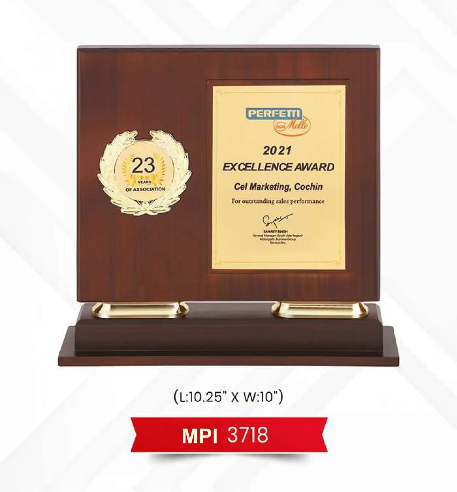 Plaque Trophy (MPI 3718)