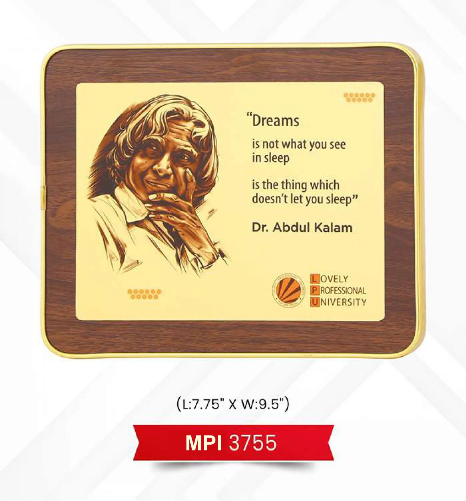 Plaque Trophy (MPI 3755)