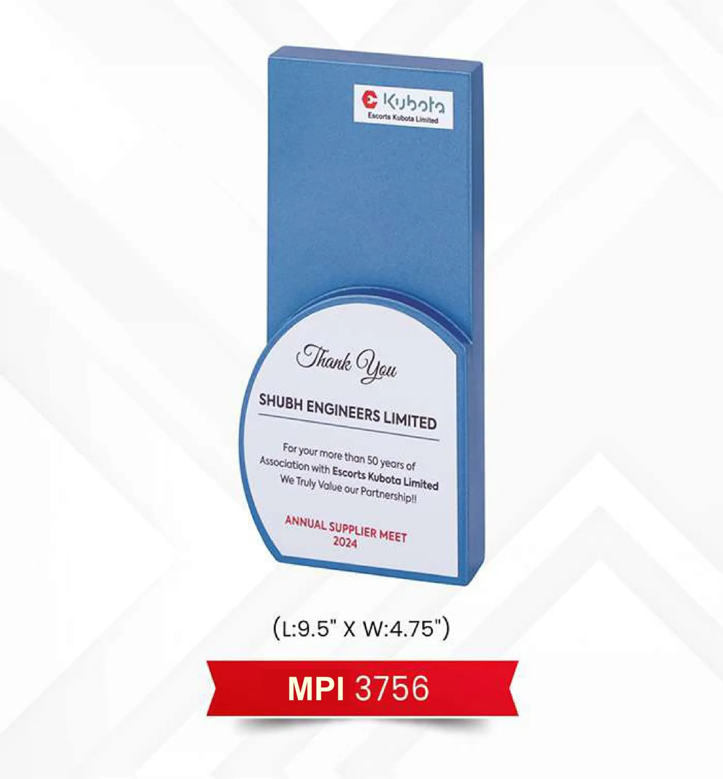 Plaque Trophy (MPI 3756)