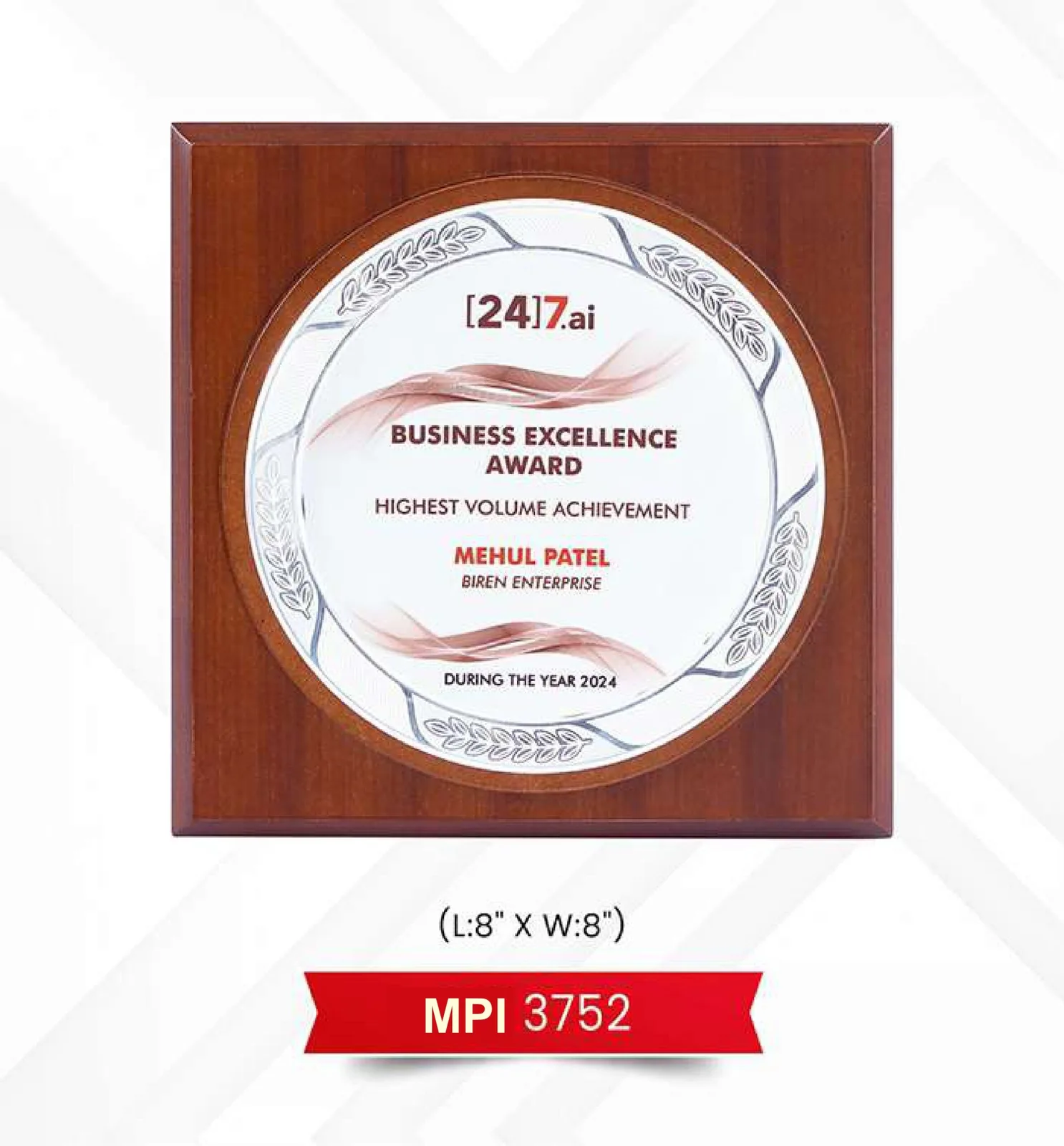 Plaque Trophy (Silver) (MPI 3752)