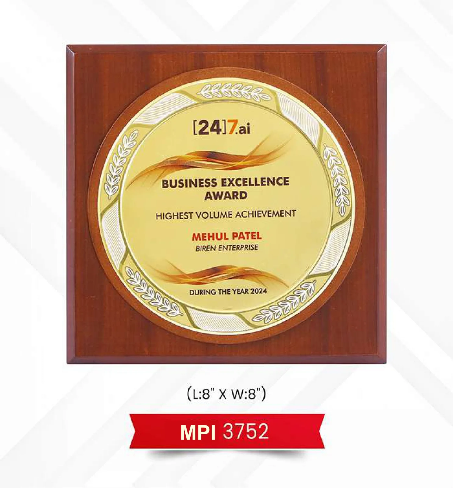 Plaque Trophy (Gold) (MPI 3752)
