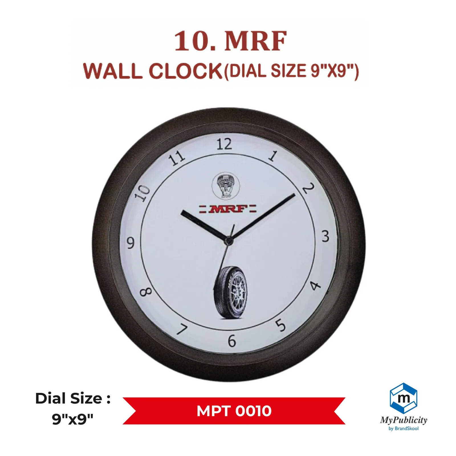 Premium Wooden Wall Clock (MPT 0010)