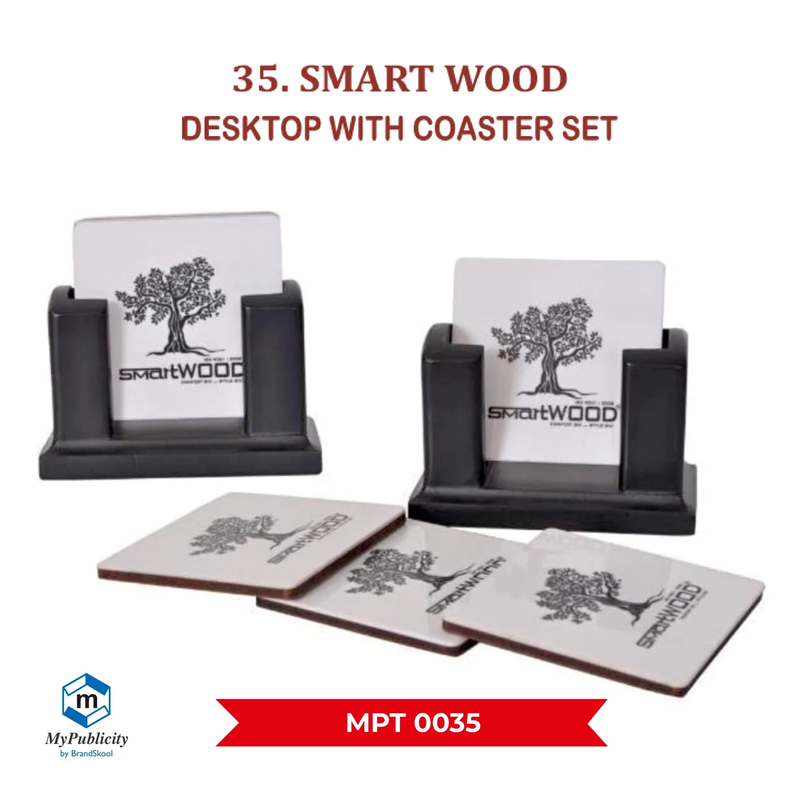 Premium Wooden Coaster (MPT 0035)