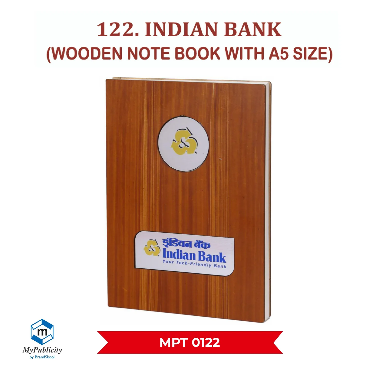 Wooden Note Book Diary (MPT 0122)