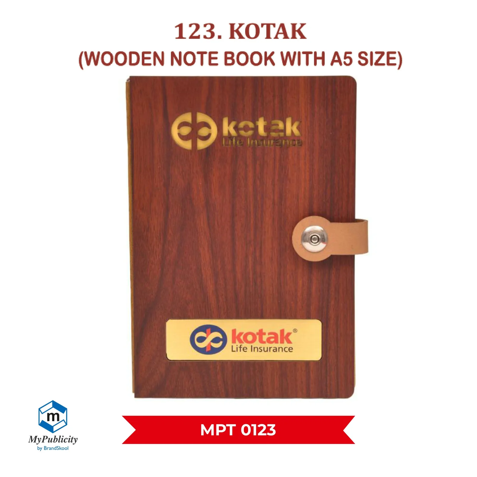 Wooden Note Book Diary (MPT 0123)