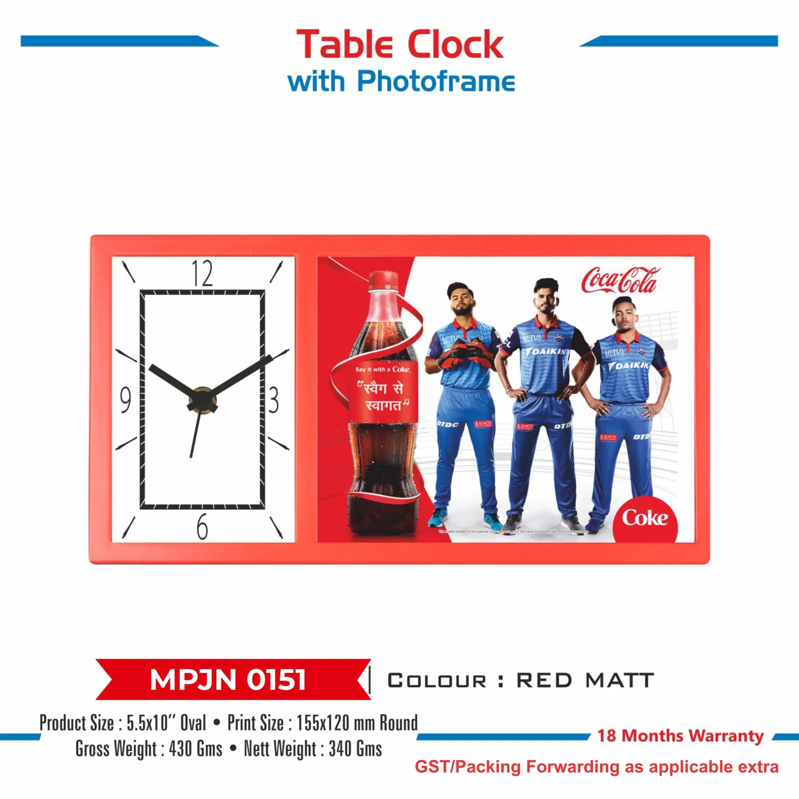 Table Clock with Photoframe (MPJN 0151)