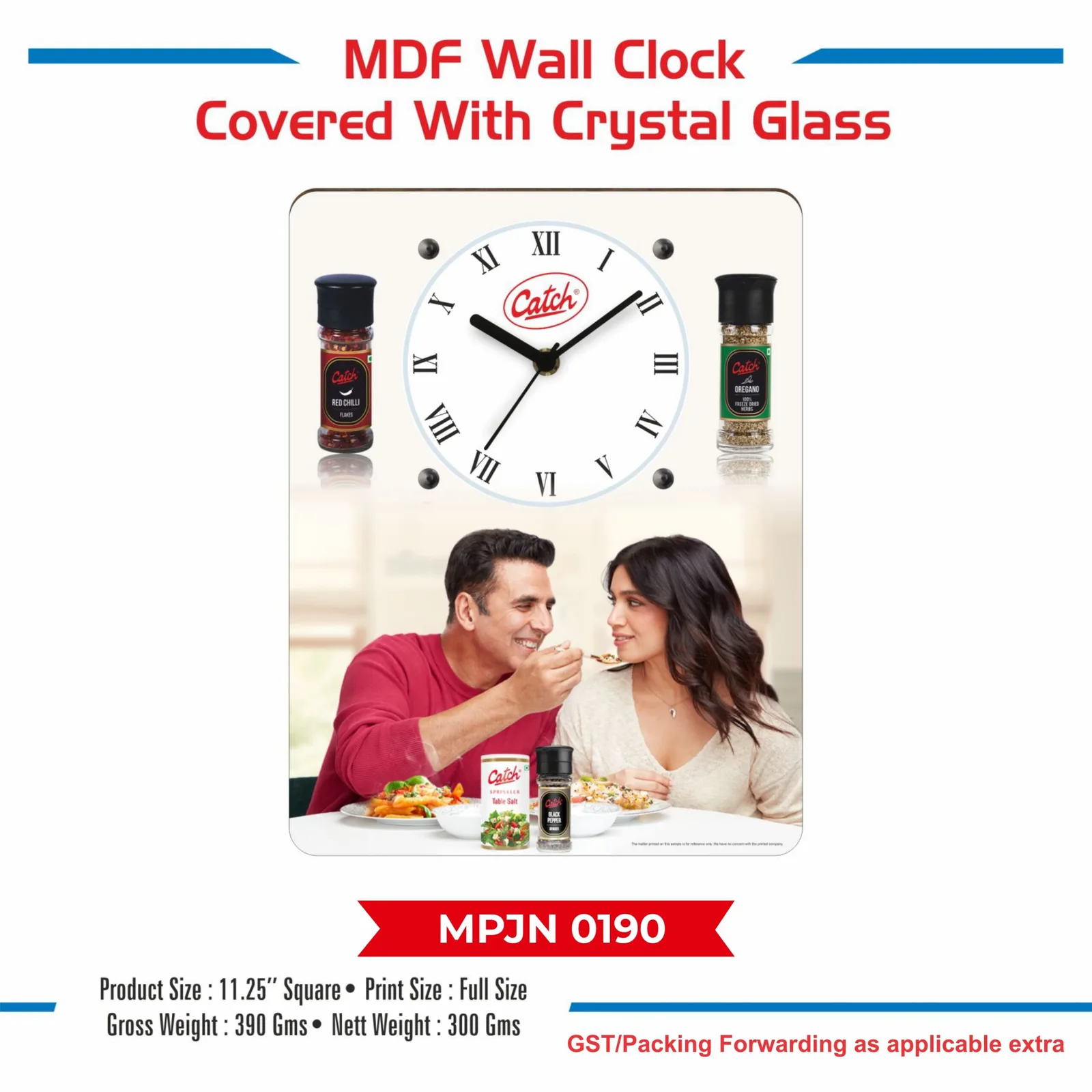 Wooden Wall Clock (MPJN 0190)