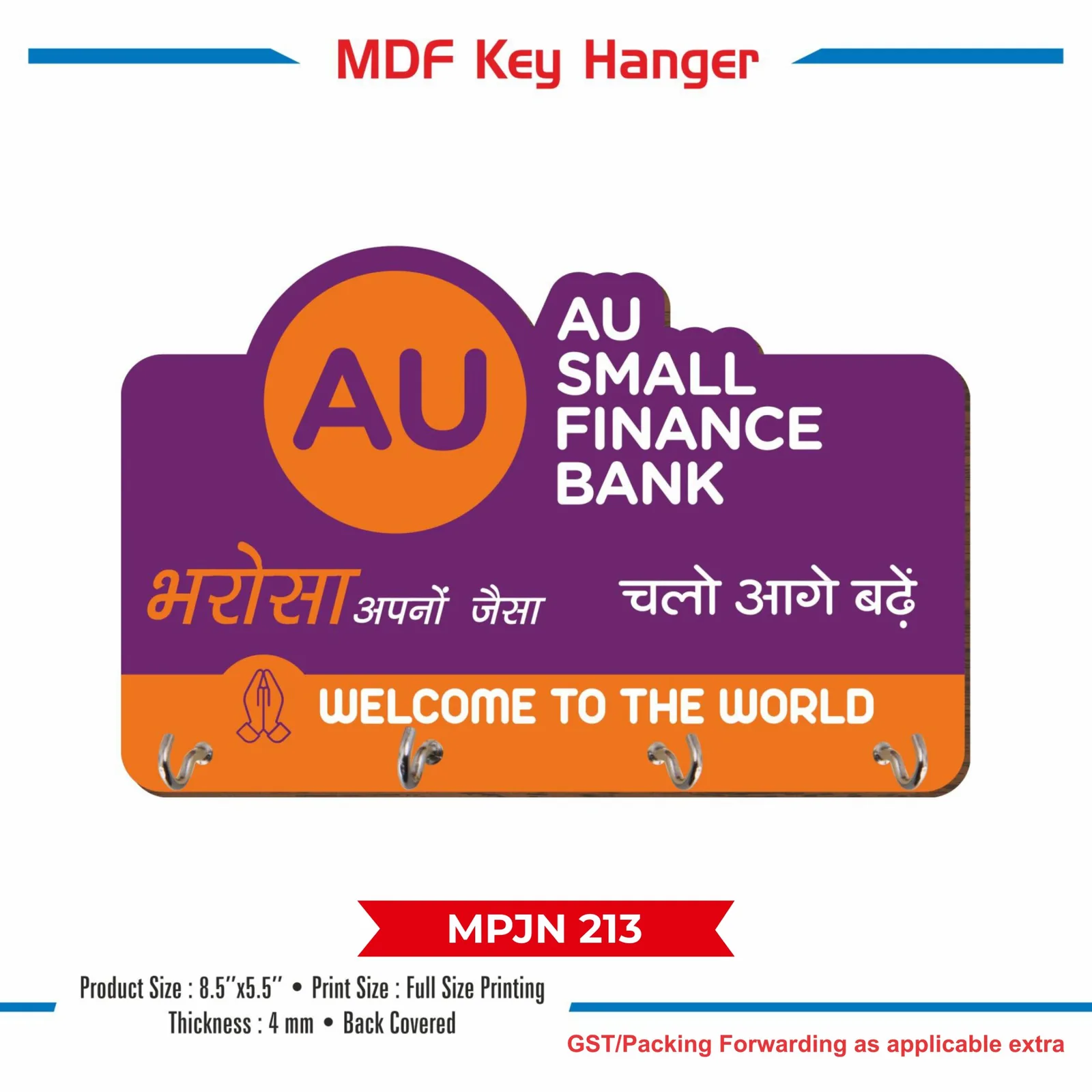 Wooden MDF Key Hanger (MPJN 213)