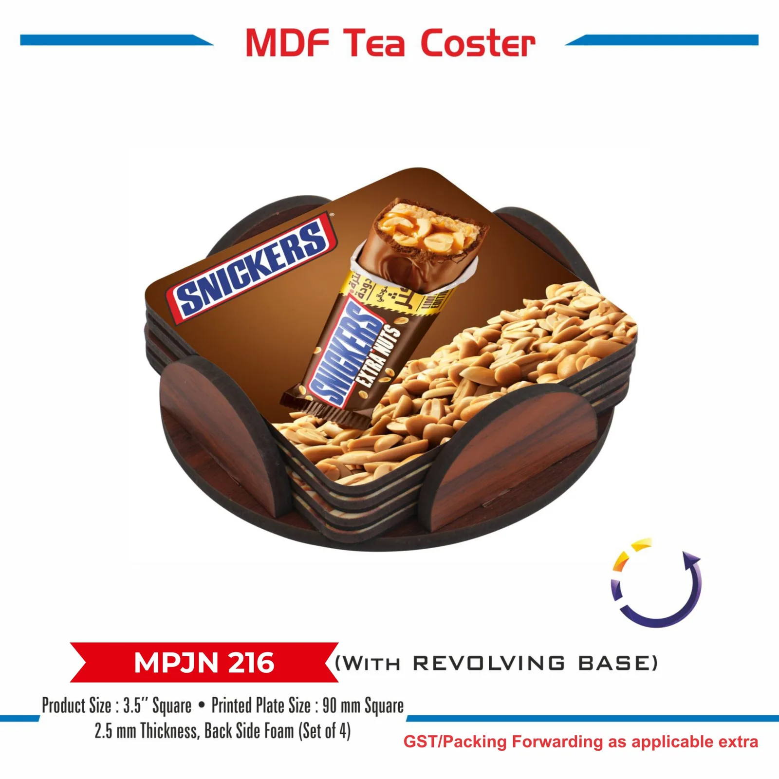 Wooden MDF Tea Coaster (MPJN 216)