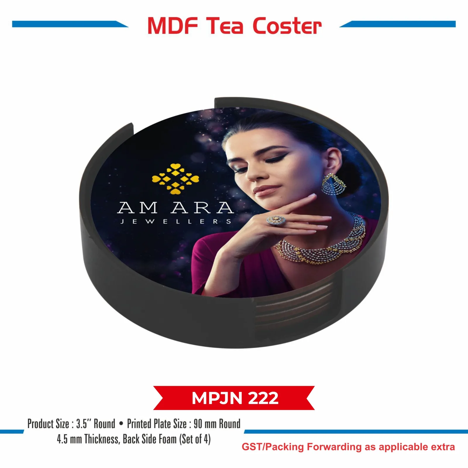 Wooden MDF Tea Coaster (MPJN 222)