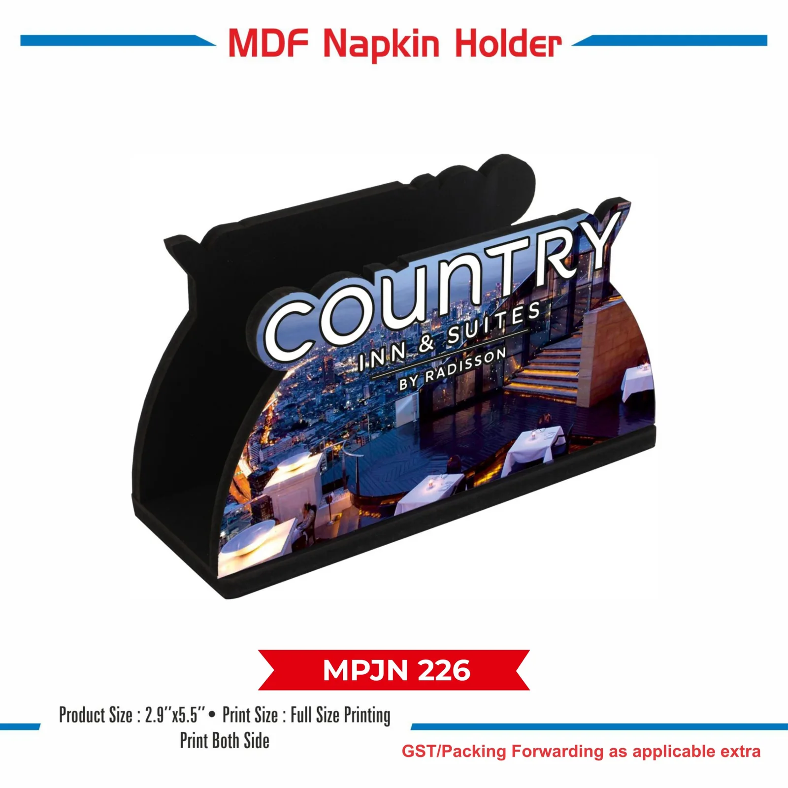 Wooden MDF Napkin Holder (MPJN 226)