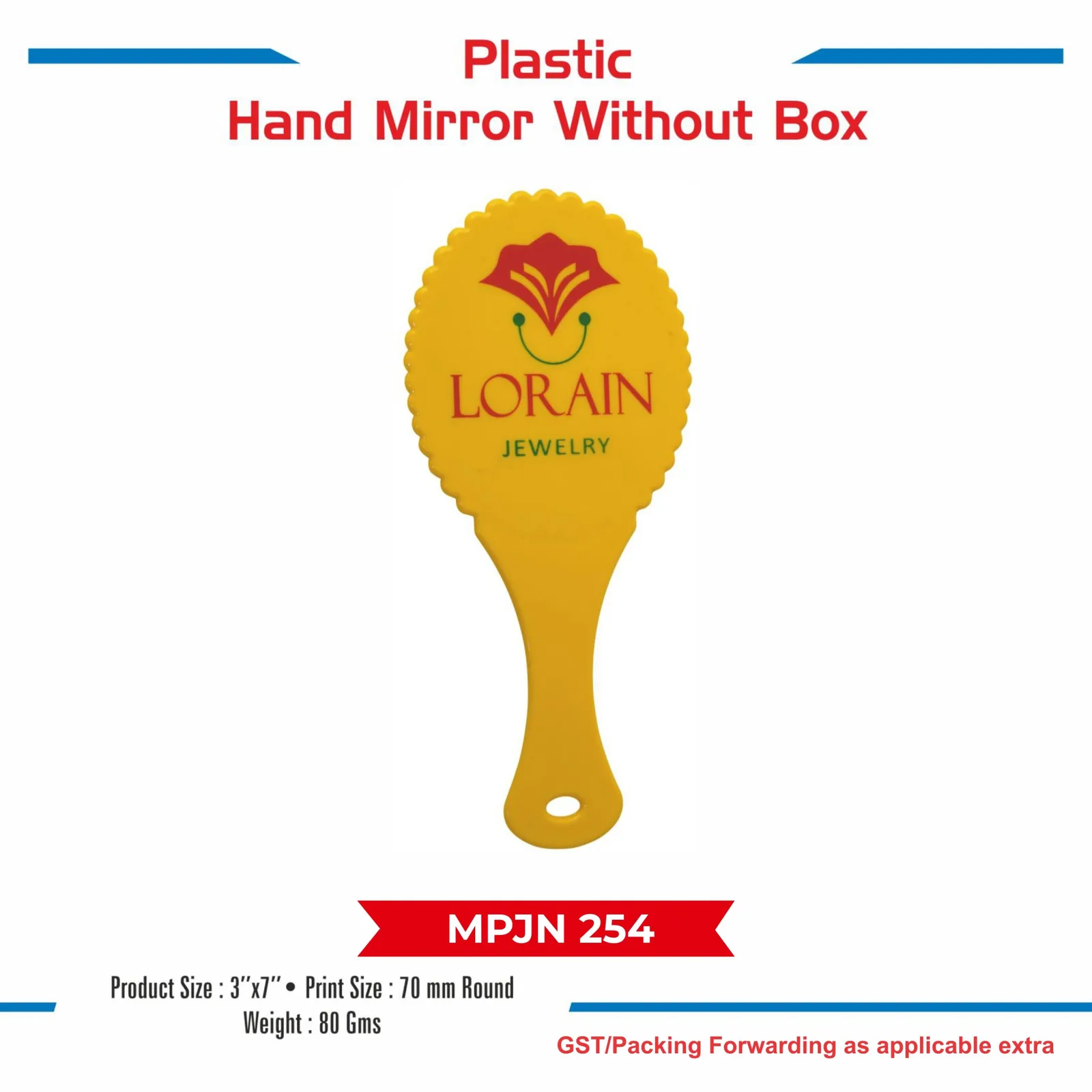 Hand Mirror (Plastic) (MPJN 254)