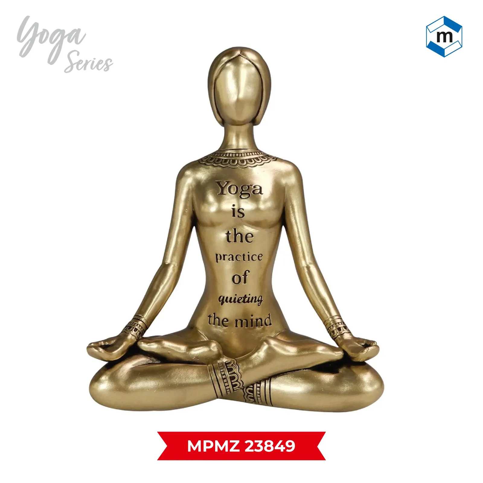 Home Decor-Yoga Figurine (H-17.3 cm) (MPMZ 23849)
