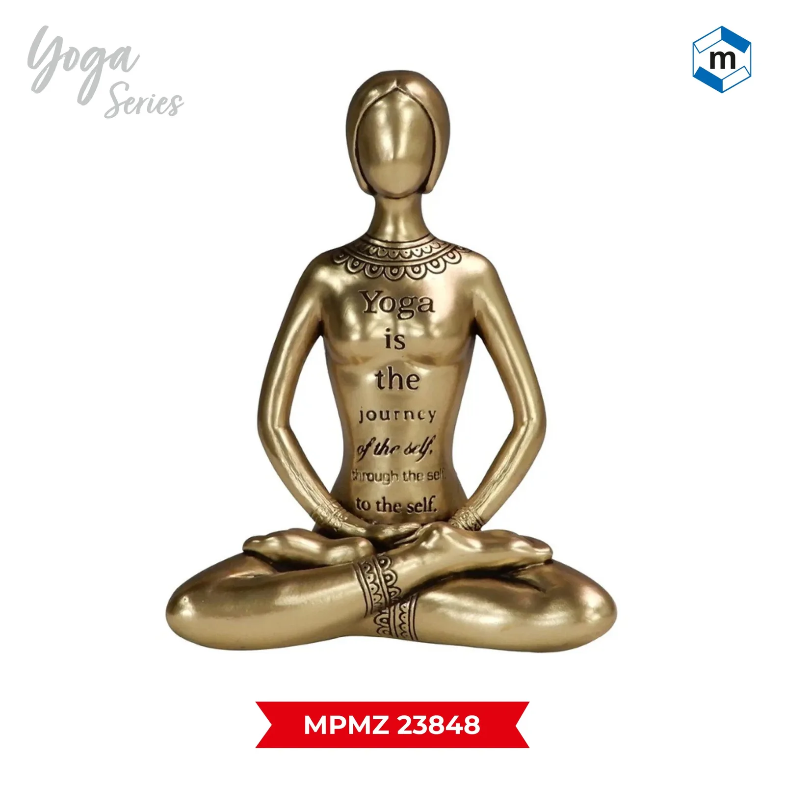 Home Decor-Yoga Figurine (H-17.3 cm) (MPMZ 23848)