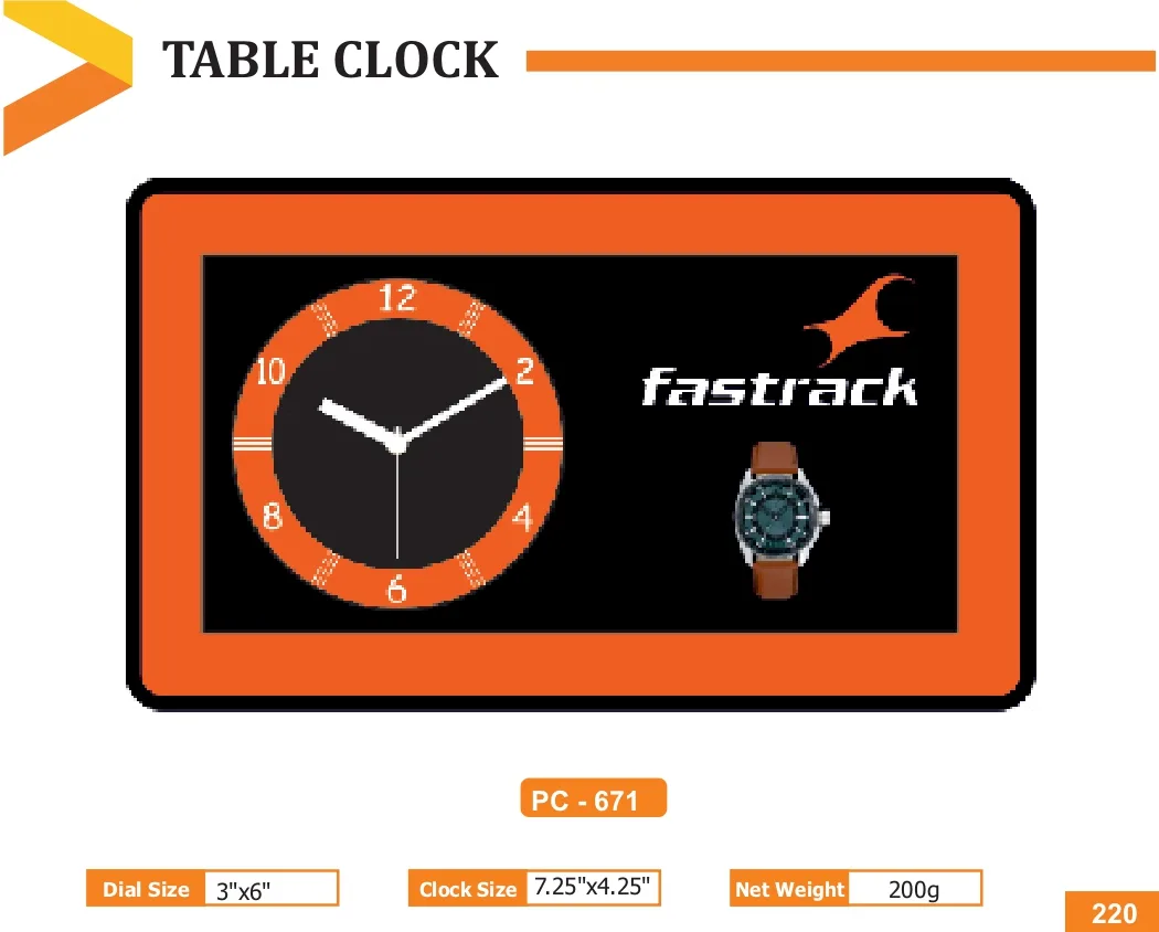 Table Clock (PC 0671)