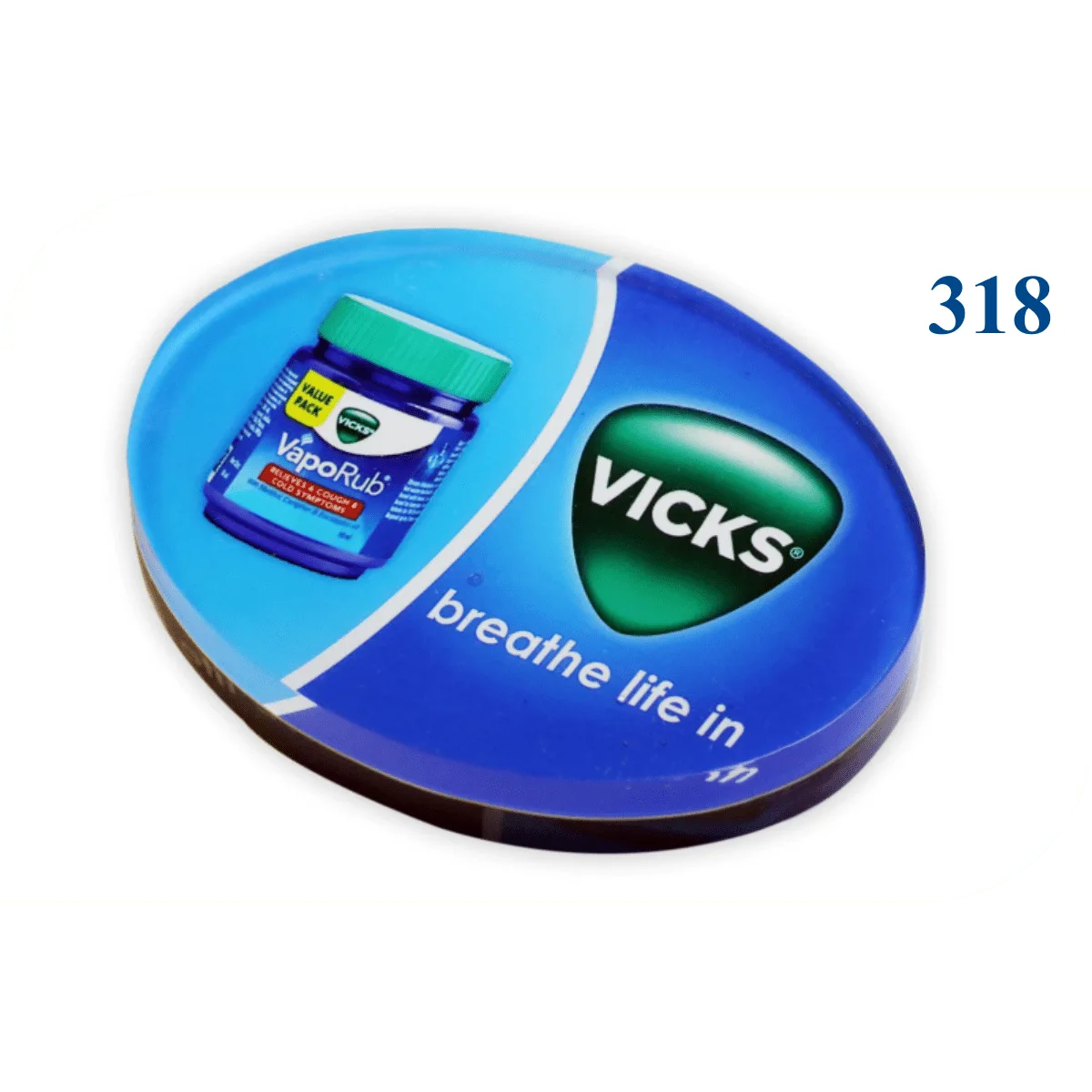 Paper Weight Oval Shape Acrylic (318)
