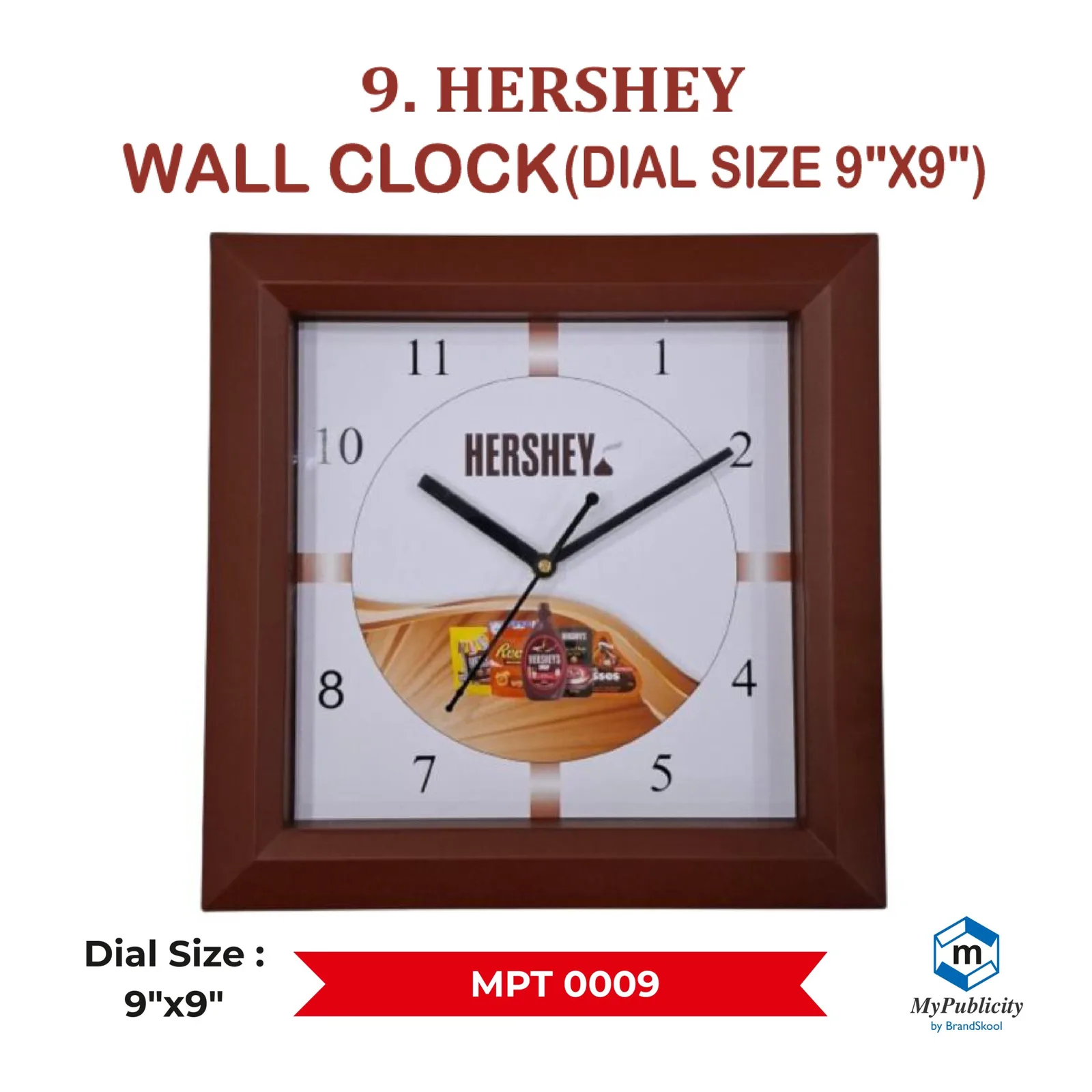 Premium Wooden Wall Clock (MPT 0009)