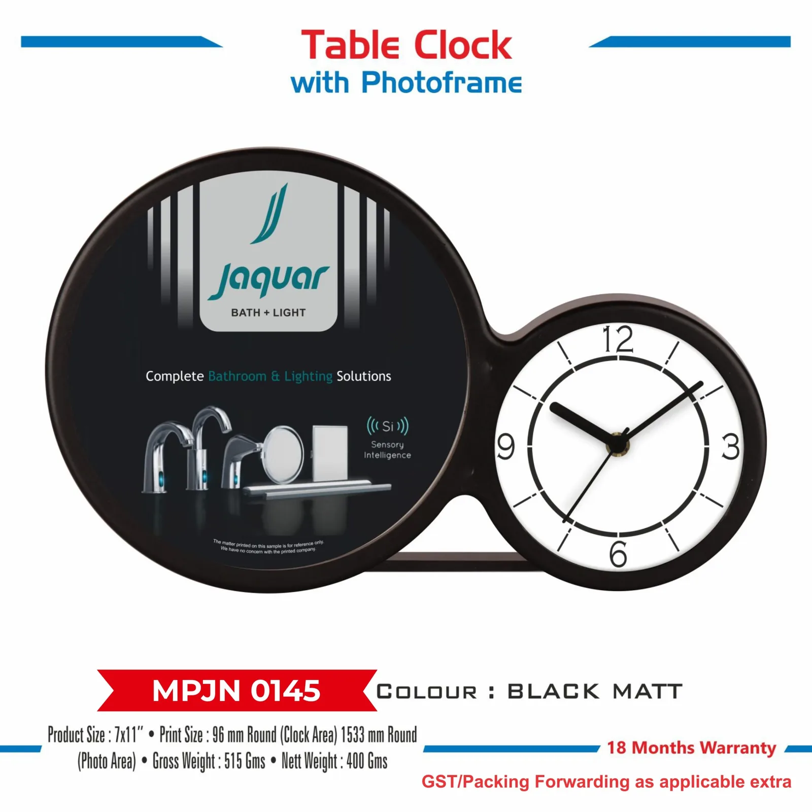 Table Clock with Photoframe (MPJN 0145)
