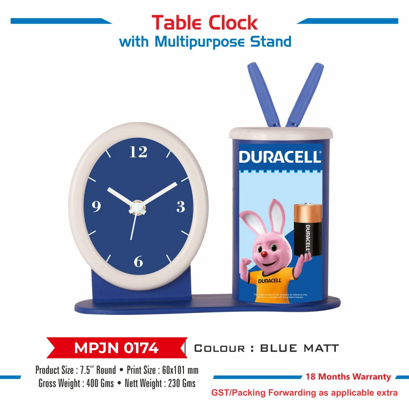 Table Clock with Multipurpose Stand (MPJN 0174)