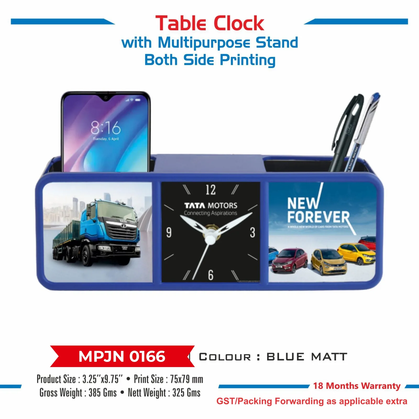Table Clock with Multipurpose Stand (MPJN 0166)