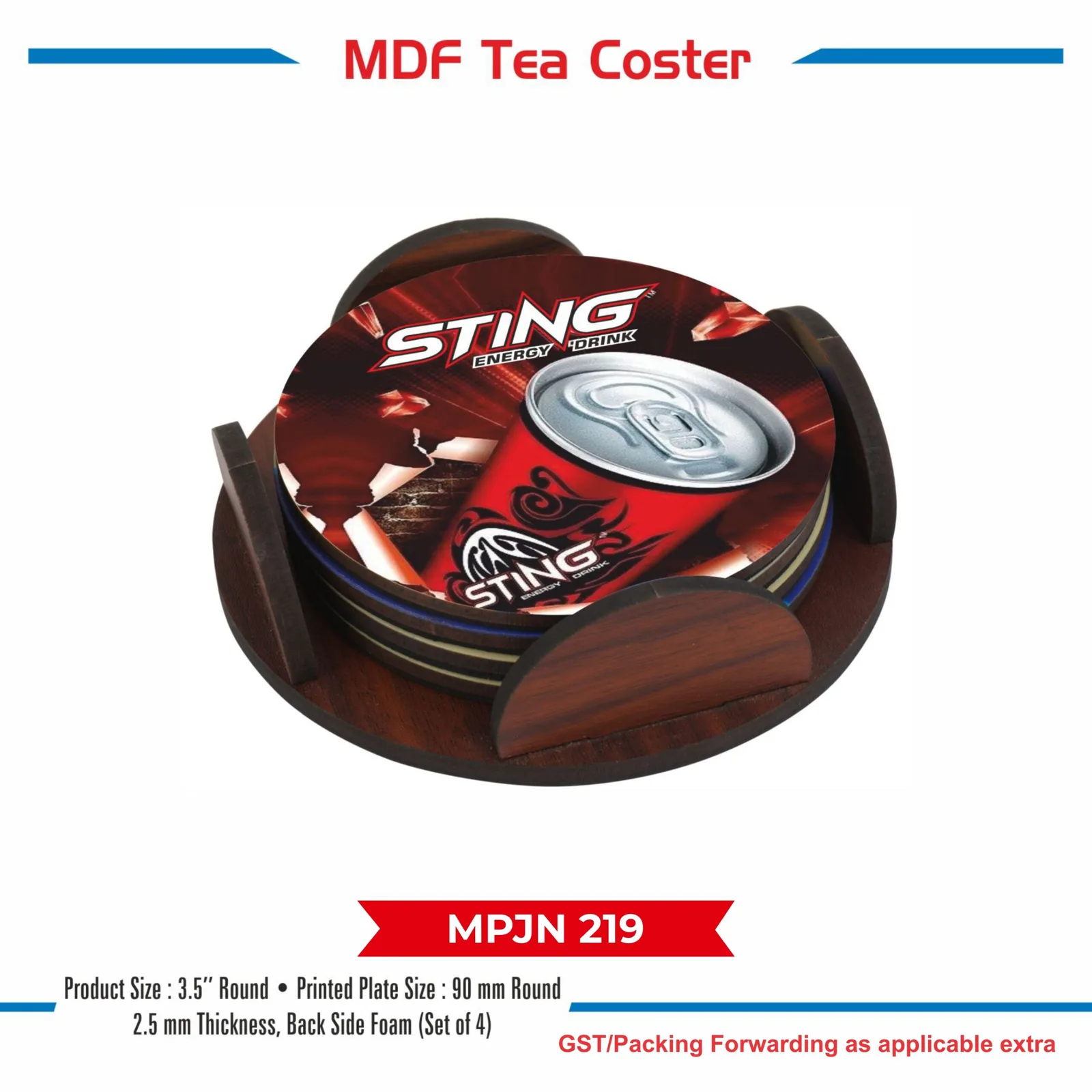 Wooden MDF Tea Coaster (MPJN 219)