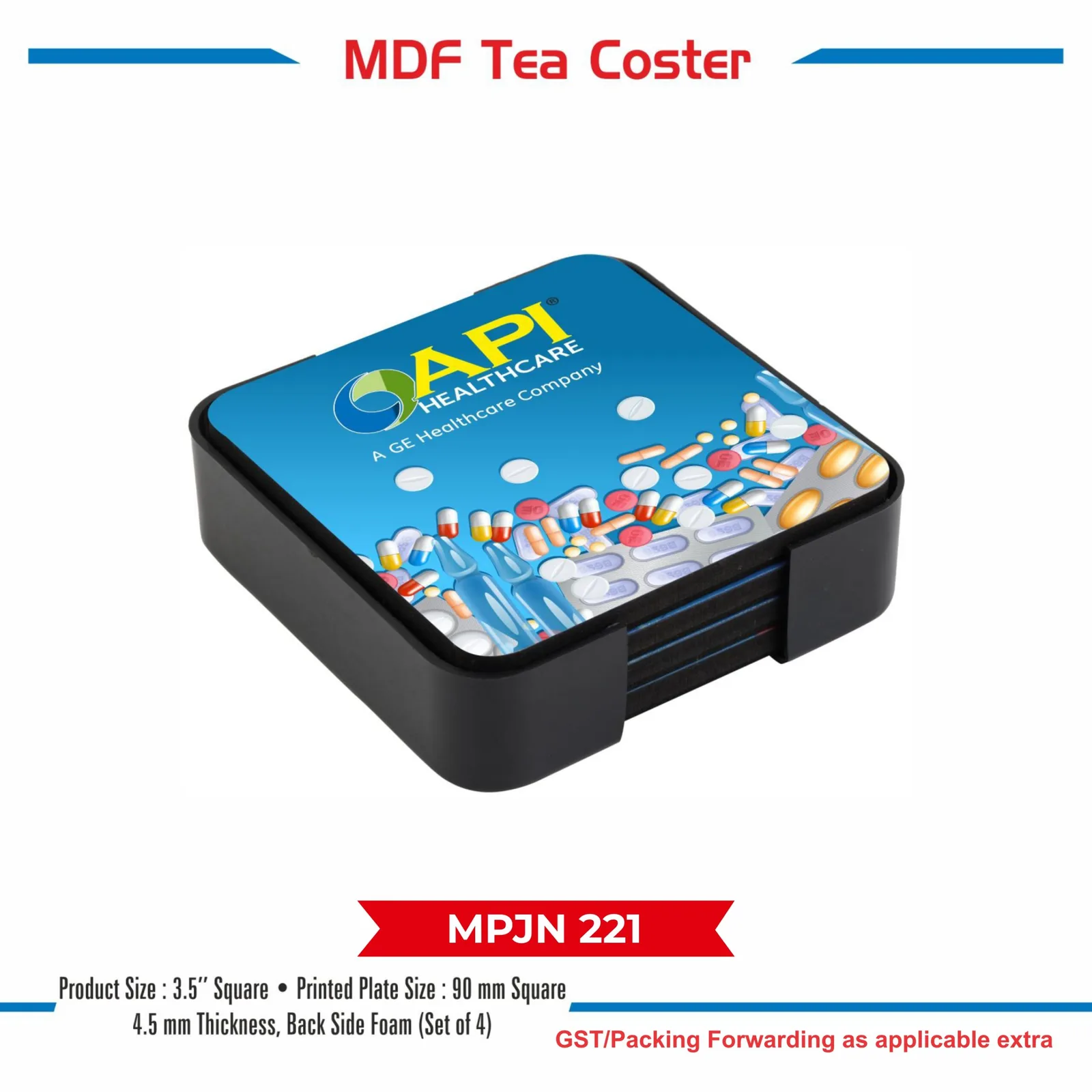 Wooden MDF Tea Coaster (MPJN 221)
