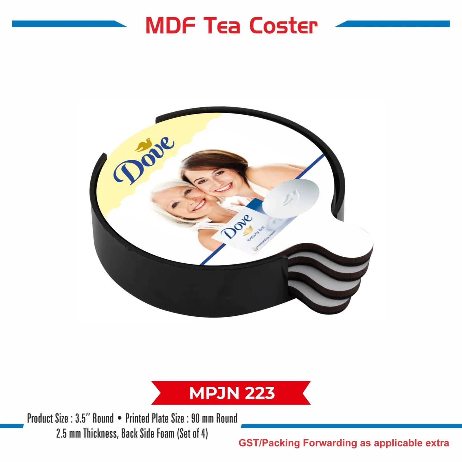 Wooden MDF Tea Coaster (MPJN 223)