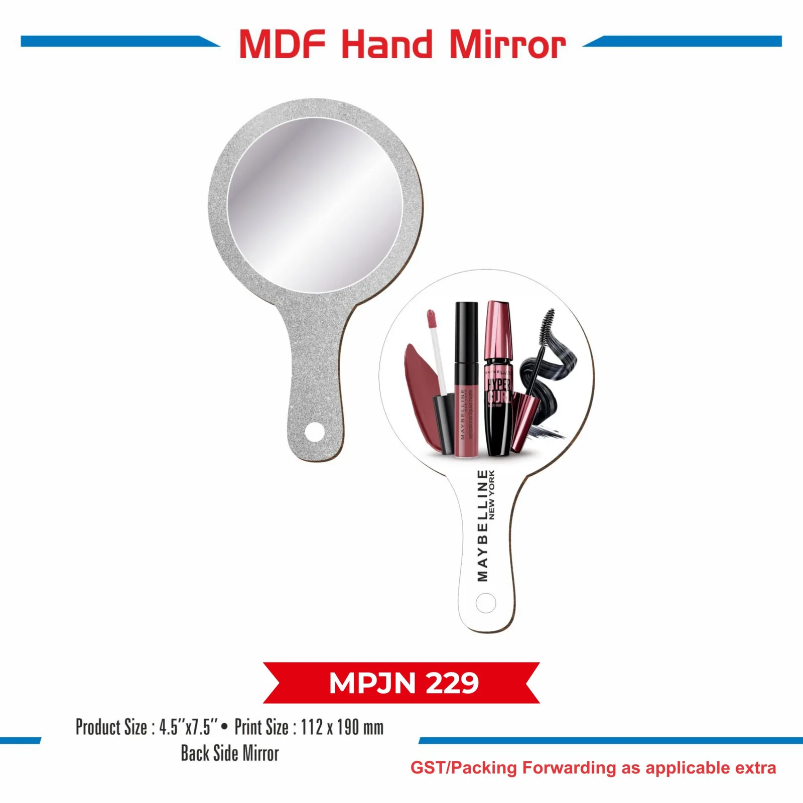 Wooden MDF Hand Mirror (MPJN 229)